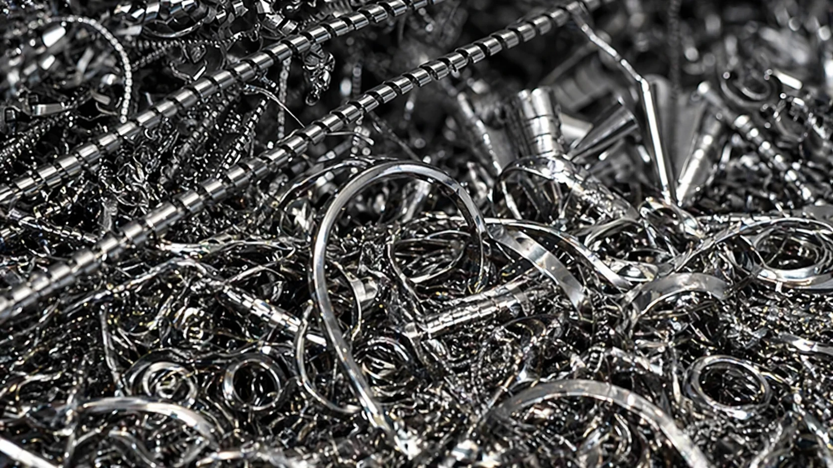 Rottami di metalli ferrosi e non ferrosi per recupero e lavorazione industriale