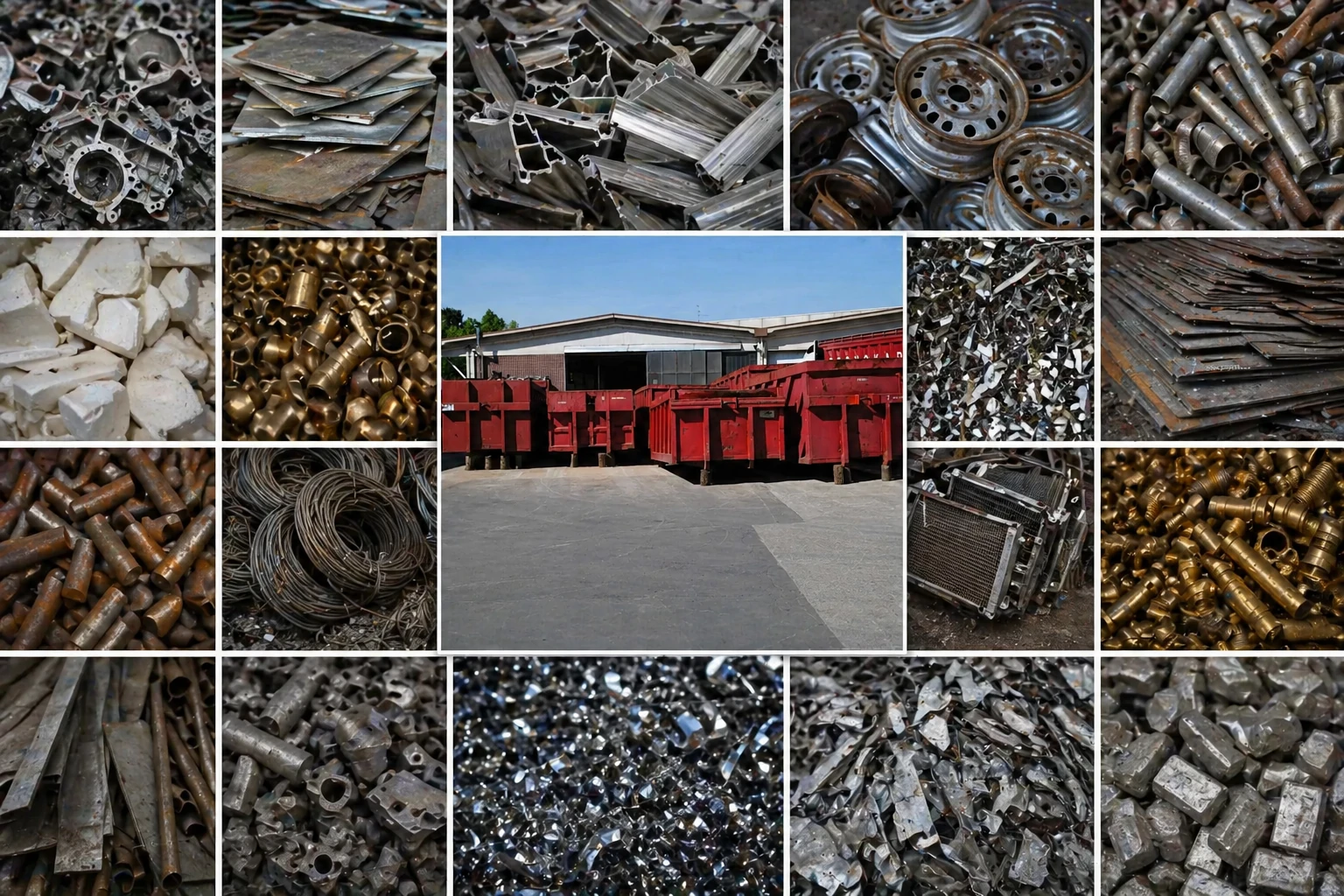 Container scarrabili per raccolta rottami metallici con carter lastre profilati tubi cerchi e metalli non ferrosi