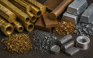Rottami metalli non ferrosi ottone bronzo zinco piombo e stagno con torniture e pezzi industriali